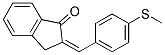 2-((4-METHYLTHIOPHENYL)METHYLENE)INDAN-1-ONE Struktur