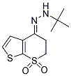 2,3-DIHYDRO-1LAMBDA6-THIENO[2,3-B]THIOPYRAN-1,1,4-TRIONE 4-[N-(TERT-BUTYL)HYDRAZONE] Struktur