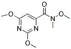 2,6-DIMETHOXY-N-METHOXY-N-METHYLPYRIMIDINE-4-CARBOXAMIDE Struktur