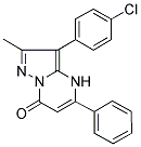 3-(4-CHLORO-PHENYL)-2-METHYL-5-PHENYL-4H-PYRAZOLO[1,5-A]PYRIMIDIN-7-ONE Struktur