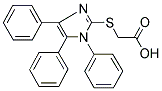 [(1,4,5-TRIPHENYL-1H-IMIDAZOL-2-YL)THIO]ACETIC ACID Struktur