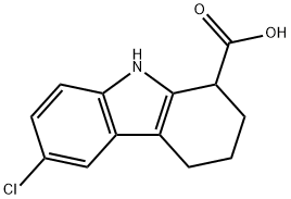 6-CHLORO-2,3,4,9-TETRAHYDRO-1H-CARBAZOLE-1-CARBOXYLIC ACID Struktur