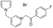 1-[2-(4-FLUOROPHENYL)-2-OXOETHYL]-3-(1H-PYRROL-1-YLMETHYL)PYRIDINIUM BROMIDE Struktur