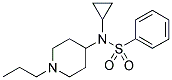 N-CYCLOPROPYL-N-(1-PROPYLPIPERIDIN-4-YL)BENZENESULPHONAMIDE Struktur