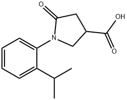 1-(2-ISOPROPYLPHENYL)-5-OXOPYRROLIDINE-3-CARBOXYLIC ACID Struktur