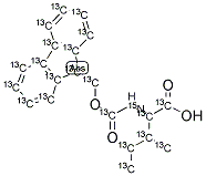 FMOC-ILE-OH [U-13C-15N] Struktur