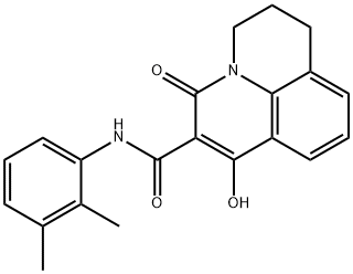 N-(2,3-DIMETHYLPHENYL)-7-HYDROXY-5-OXO-2,3-DIHYDRO-1H,5H-PYRIDO[3,2,1-IJ]QUINOLINE-6-CARBOXAMIDE Struktur