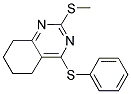 2-(METHYLSULFANYL)-4-(PHENYLSULFANYL)-5,6,7,8-TETRAHYDROQUINAZOLINE Struktur