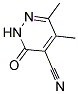 5,6-DIMETHYL-3-OXO-2,3-DIHYDROPYRIDAZINE-4-CARBONITRILE Struktur