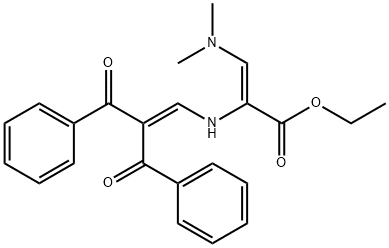 ETHYL (Z)-2-[(2-BENZOYL-3-OXO-3-PHENYL-1-PROPENYL)AMINO]-3-(DIMETHYLAMINO)-2-PROPENOATE Struktur