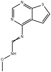 N'-METHOXY-N-THIENO[2,3-D]PYRIMIDIN-4-YLIMINOFORMAMIDE Struktur