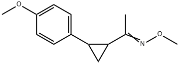 1-[2-(4-METHOXYPHENYL)CYCLOPROPYL]-1-ETHANONE O-METHYLOXIME Struktur