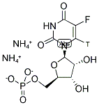 5-FLUOROURIDINE 5'-MONOPHOSPHATE, DIAMMONIUM SALT, [6-3H]- Struktur