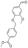 4-(4-FORMYL-2-METHOXY-PHENOXYMETHYL)-BENZOIC ACID METHYL ESTER Struktur