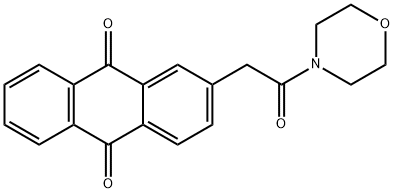 2-(2-MORPHOLINO-2-OXOETHYL)ANTHRA-9,10-QUINONE Struktur