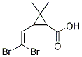 3-(2,2-DIBROMOVINYL)-2,2-DIMETHYL-(1-CYCLOPROPANE)CARBOXYLIC ACID Struktur