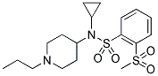 N-CYCLOPROPYL-2-(METHYLSULPHONYL)-N-(1-PROPYLPIPERIDIN-4-YL)BENZENESULPHONAMIDE Struktur