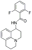 2,6-DIFLUORO-N-(2,3,6,7-TETRAHYDRO-(1H,5H)-BENZO[IJ]QUINOLIZIN-3-YL)BENZAMIDE Struktur