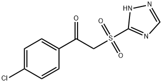 1-(4-CHLOROPHENYL)-2-(1H-1,2,4-TRIAZOL-3-YLSULFONYL)-1-ETHANONE Struktur