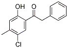 5'-CHLORO-2'-HYDROXY-4'-METHYL-2-PHENYL ACETOPHENONE Struktur