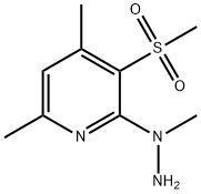 4,6-DIMETHYL-2-(1-METHYLHYDRAZINO)-3-(METHYLSULFONYL)PYRIDINE Struktur