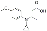 1-CYCLOPROPYL-5-METHOXY-2-METHYL-1H-INDOLE-3-CARBOXYLIC ACID Struktur