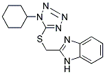 2-([(1-CYCLOHEXYL-1H-TETRAZOL-5-YL)THIO]METHYL)-1H-BENZIMIDAZOLE Struktur