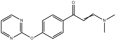 (E)-3-(DIMETHYLAMINO)-1-[4-(2-PYRIMIDINYLOXY)PHENYL]-2-PROPEN-1-ONE Struktur