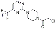 2-CHLORO-1-(4-[4-(TRIFLUOROMETHYL)PYRIMIDIN-2-YL]PIPERAZINO)ETHAN-1-ONE Struktur