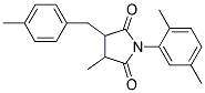 1-(2,5-DIMETHYLPHENYL)-3-METHYL-4-(4-METHYLBENZYL)PYRROLIDINE-2,5-DIONE Struktur