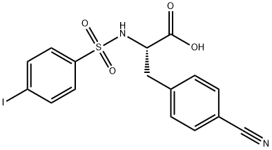 3-(4-CYANOPHENYL)-2-([(4-IODOPHENYL)SULFONYL]AMINO)PROPANOIC ACID Struktur