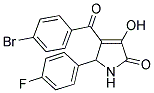 4-(4-BROMOBENZOYL)-5-(4-FLUOROPHENYL)-3-HYDROXY-1,5-DIHYDRO-2H-PYRROL-2-ONE Struktur