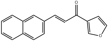 (E)-1-(3-FURYL)-3-(2-NAPHTHYL)-2-PROPEN-1-ONE Struktur