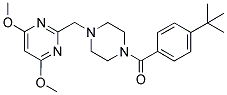 1-(4-TERT-BUTYLBENZOYL)-4-[(4,6-DIMETHOXYPYRIMIDIN-2-YL)METHYL]PIPERAZINE Struktur