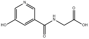 [(5-HYDROXY-PYRIDINE-3-CARBONYL)-AMINO]-ACETIC ACID Struktur