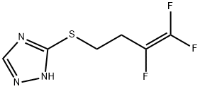 1H-1,2,4-TRIAZOL-3-YL 3,4,4-TRIFLUORO-3-BUTENYL SULFIDE Struktur