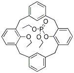 25-ETHOXY-27-DIETHOXYPHOSPHORYLOXYCALIX[4]ARENE Struktur