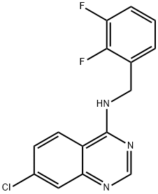 7-CHLORO-N-(2,3-DIFLUOROBENZYL)-4-QUINAZOLINAMINE Struktur