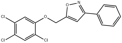 (3-PHENYL-5-ISOXAZOLYL)METHYL 2,4,5-TRICHLOROPHENYL ETHER Struktur