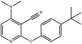 2-[4-(TERT-BUTYL)PHENOXY]-4-(DIMETHYLAMINO)NICOTINONITRILE Struktur