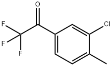 1-(3-CHLORO-4-METHYL-PHENYL)-2,2,2-TRIFLUORO-ETHANONE Struktur