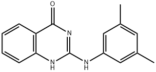 2-(3,5-DIMETHYLANILINO)-4(3H)-QUINAZOLINONE Struktur