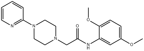 N-(2,5-DIMETHOXYPHENYL)-2-(4-(2-PYRIDYL)PIPERAZINYL)ETHANAMIDE Structure