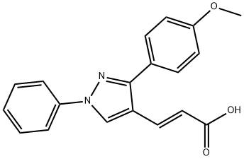 3-[3-(4-METHOXY-PHENYL)-1-PHENYL-1H-PYRAZOL-4-YL]-ACRYLIC ACID Struktur