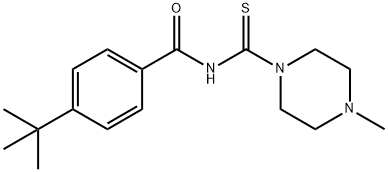 (4-(TERT-BUTYL)PHENYL)-N-((4-METHYLPIPERAZINYL)THIOXOMETHYL)FORMAMIDE Struktur