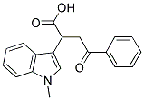 2-(1-METHYLINDOL-3-YL)-4-OXO-4-PHENYLBUTANOIC ACID Struktur