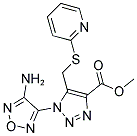 METHYL 1-(4-AMINO-1,2,5-OXADIAZOL-3-YL)-5-[(2-PYRIDYLSULFANYL)METHYL]-1H-1,2,3-TRIAZOLE-4-CARBOXYLATE Struktur