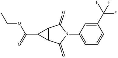 ETHYL 2,4-DIOXO-3-[3-(TRIFLUOROMETHYL)PHENYL]-3-AZABICYCLO[3.1.0]HEXANE-6-CARBOXYLATE Struktur