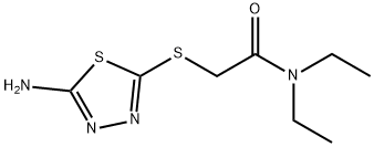 2-[(5-AMINO-1,3,4-THIADIAZOL-2-YL)SULFANYL]-N,N-DIETHYLACETAMIDE Struktur