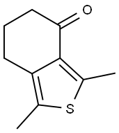 1,3-DIMETHYL-6,7-DIHYDRO-2-BENZOTHIOPHEN-4(5H)-ONE Struktur